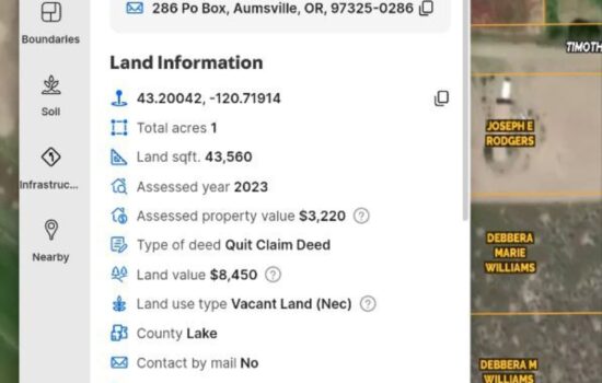 1 Acre in Lake County, OR!